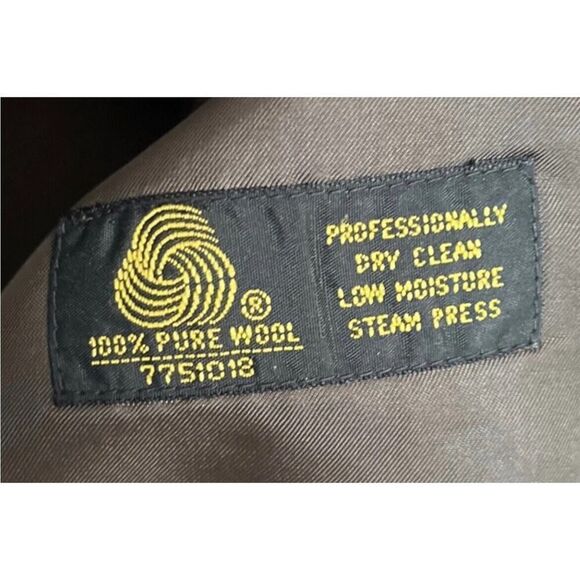 Oleg Cassini Paolo Brown 100% Wool Blazer Men’s Designer Luxury Coat US 42R - Picture 10 of 12